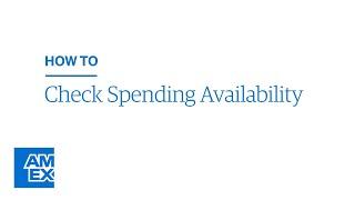 How to Check Spending Availability | American Express® @ Work Video Tutorial