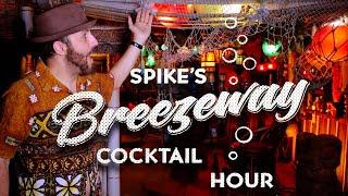 Home tiki bar tour! Spike's Breezeway Cocktail Hour