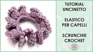 Tutorial elastico per capelli uncinetto | Scrunchies crochet easy | Uncinetto d'Argento