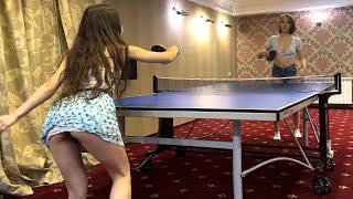 LITTLE PRINCESS plays table tennis