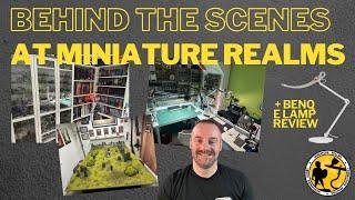 Behind The Scenes At Miniature Realms | Studio Tour & Shiny New BenQ Desk Lamp