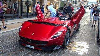 Multi Millionaire Racing Driver FLORIAN MERCKX arriving with his Ferrari Monza SP2 in Monaco!!