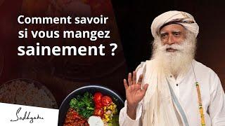 Comment savoir si vous mangez sainement ?