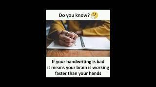 # facts # general # simple # brain # handwriting