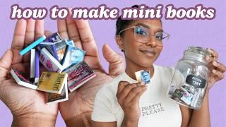 mini books CHOOSE my March TBR! how to make DIY mini books for a TBR jar TUTORIAL & Canva Template