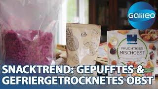 Crunchy statt weich: Wie gesund ist gepufftes und gefriergetrocknetes Obst?