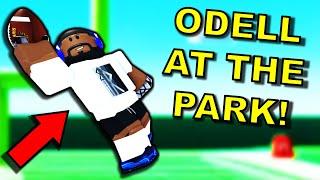 OBJ Makes a 1 HANDED CATCH at the PARK! (ULTIMATE FOOTBALL!)