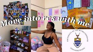 S2: E1 | Move into res with me | Wits University diary | Grocery shopping | First week of 2nd year