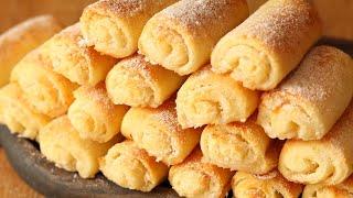 ТВОРОЖНОЕ Печенье ТРУБОЧКИ с Начинкой  | Быстро и Просто к ЧАЮ!