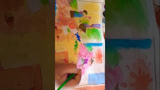 How to draw holi pention #please_subscribe_my_channel #viralshorts #Happy Holi drawing stepbystep