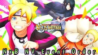 [NxB Basic] NxB NV Event Order (2021) | Naruto X Boruto Ninja Voltage
