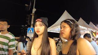 Pattaya International Fireworks Festival Street Food 4K Walk 