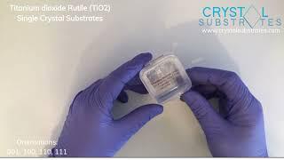 Titanium dioxide Rutile TiO2 Single Crystal Substrates