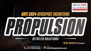 GATE 2024 Aerospace Engineering Paper | Propulsion Solution | GATE 2024 AE Question Paper Key