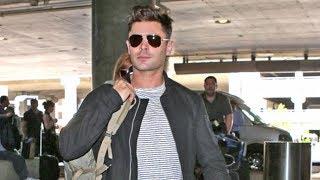 Zac Efron Asked If He's Routing For Mayweather Or McGregor While Jetting Out Of L.A.