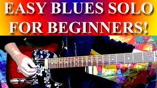 EASY BLUES GUITAR SOLO FOR BEGINNERS! #5 - Combining Blues And Minor Scales