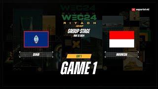 Guam vs Indonesia GAME 1 IESF World Esports Championship 2024 | IDN VS GUM ESPORTSTV