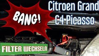 Citroen Grand C4 Picasso 1,6 HDI Diesel TIPPS & HINWEISE Luftfilter Kraftstofffilter Öl+Filter