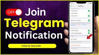 How to Turn off Contact Joined Telegram Notification