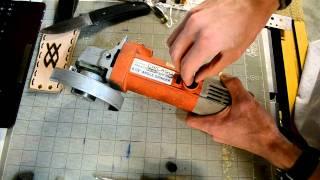 How to change carbon brushes on an angle grinder