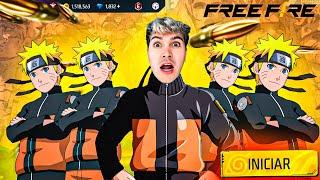 JUGUE CON UNA ESCUADRA DE NARUTOS EN FREE FIRE Y ESTO PASO…