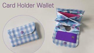 DIY 칸칸 카드지갑/동전지갑/미니지갑 만들기 - How to make a mini card holder wallet