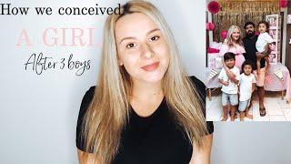 How to conceive a Baby Girl! How we had a girl after 3 Boys! (The Babydust Method, food + more!)