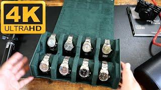 DailyWatch – 4pc Personalized Travel Roll and 8pc Hexagon Box +Seiko Alpinist Collection Showcase