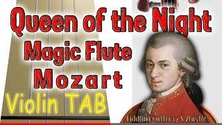 Der Holle Rache (Queen of the Night ) - Magic Flute - Mozart - Violin - Play Along Tab Tutorial