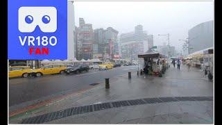 (3D VR180) 2023.6.4 Heavy rain in Ximending