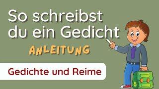 Gedicht schreiben Schritt für Schritt  Anleitung und Beispiel