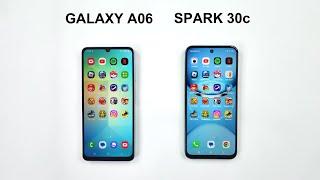 SAMSUNG A06 vs Tecno SPARK 30C - Speed Test