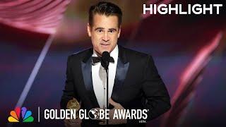 Colin Farrell Wins Best Actor in a Musical/Comedy Motion Picture | 2023 Golden Globe Awards on NBC