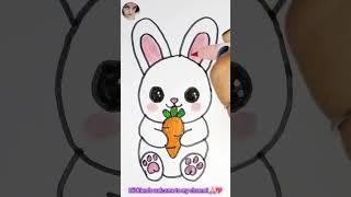 How To Draw Rabbit Drawing Easy Step By Step / How To Draw A Cute Bunny Easy