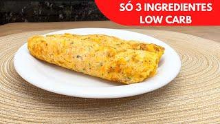 CAFÉ DA MANHÃ LOW CARB! SUBSTITUA O PÃO EM 5 MINUTOS! SÓ 3 INGREDIENTES E ZERO CARBOIDRATOS!