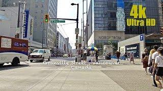 Granville Street, Vancouver Canada 4k