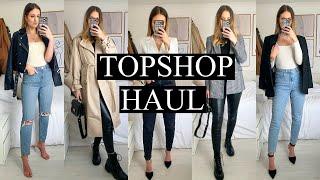 NEW IN TOPSHOP HAUL | SPRING OUTFITS & NEW FAVOURITE JEANS!