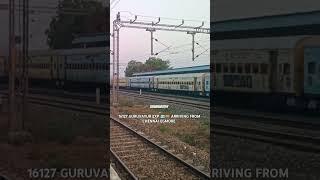 16127 GURUVAYUR EXP  ARRIVING FROM CHENNAI EGMORE AT KUDALNAGAR #guruvayur #chennaiegmore #train