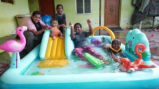 "Wow " Amazing Swimming Pool | இப்படி ஒரு swimming Poolல தான் விளையாடனும்.. Mrs.Abi 2.0