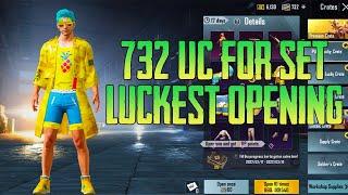 Luckiest Pineapple Set Crate Opening Ever | Luck Level 1000% | PUBG Mobile