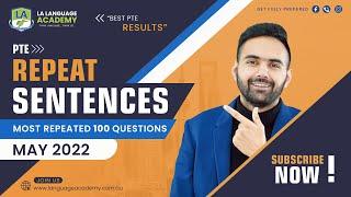 PTE Speaking Repeat Sentence | May 2022 Exam Predictions | LA Language Academy PTE NAATI