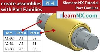 Siemens NX Tutorial | Create Assemblies with Part Families