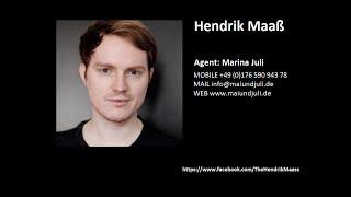 Hendrik Maaß - Acting Showreel for July 2017 #Showreelshareday