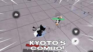 Kyoto's COMBO in MOBILE | Saitama Battlegrounds Roblox