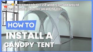 How to Install the  Patio Sun Shade Shelter Canopy Tent Portable | GP11658 #costway #howto