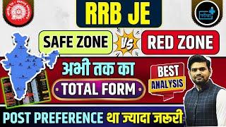 RRB JE Safe Zone, RRB JE post preference, Railway junior engineer total form , rrb JE Form Filling