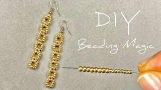 Beading Tutorials for Beginners: DIY Seed Bead Earrings | Beads Jewelry Making