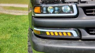 99 - 06 Chevy Silverado & Suburban Gxenogo headlight install how to