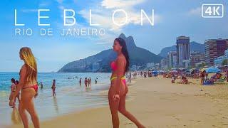  Rio de Janeiro BEACH, Leblon District, Brazil | 4K 2022
