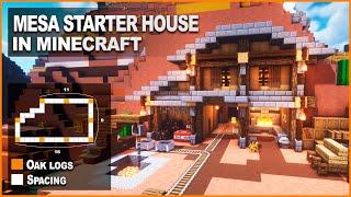 Minecraft: How to build a Mesa Starter House | Easy Tutorial